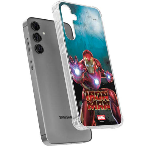 Marvel Iron Man Repulsor Blast Galaxy S24 Plus Clear Case